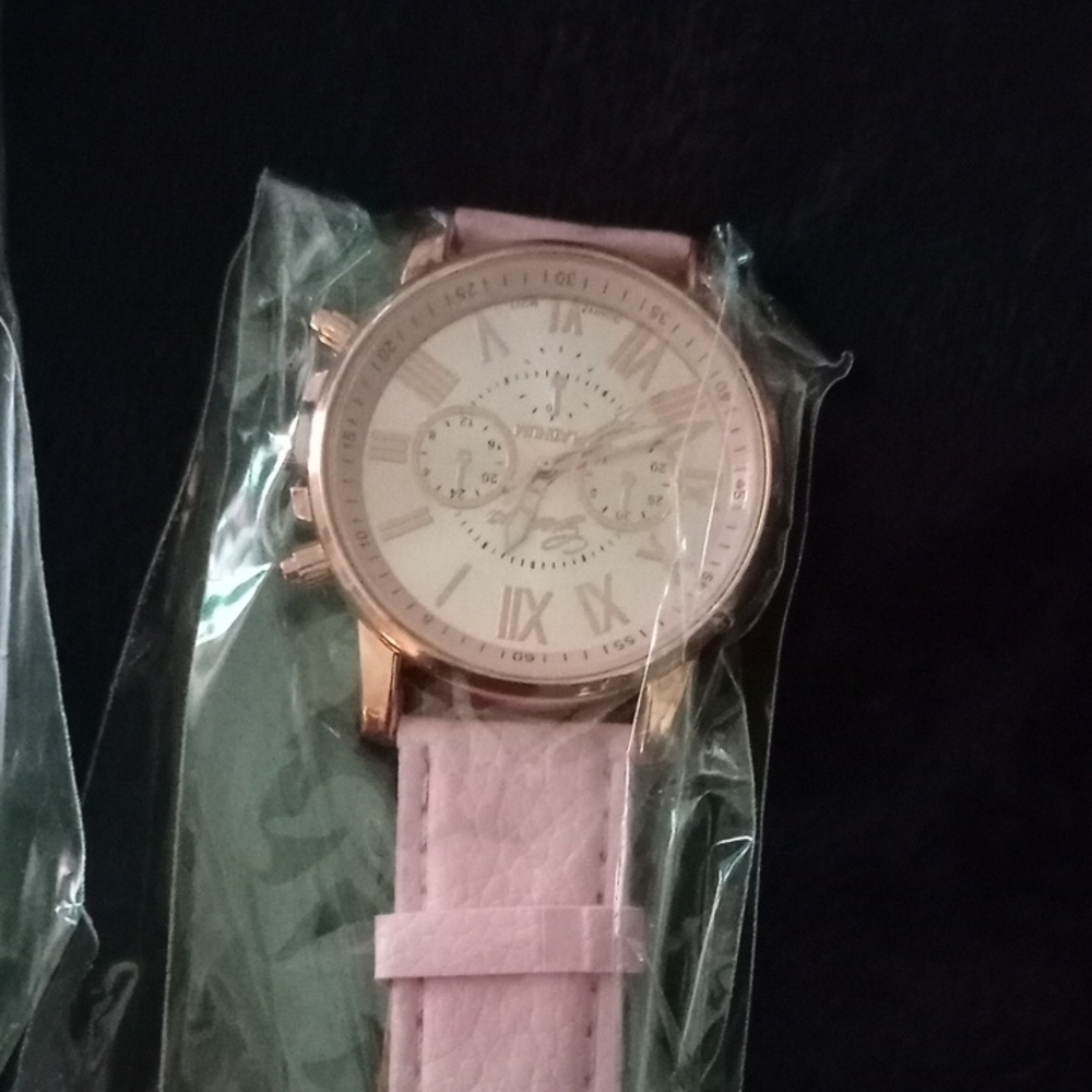 Pink and Gold Watch